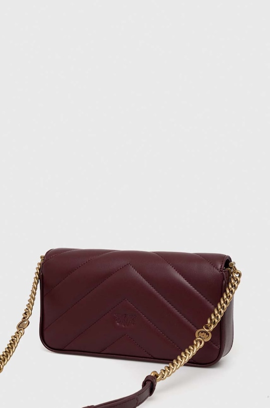 Αξεσουάρ Δερμάτινη τσάντα Pinko 100068.A136 μπορντό