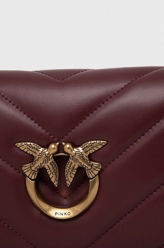 Δερμάτινη τσάντα Pinko μπορντό 100068.A136