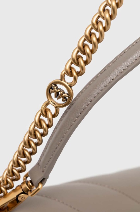 Pinko torebka skórzana szary 100068.A136