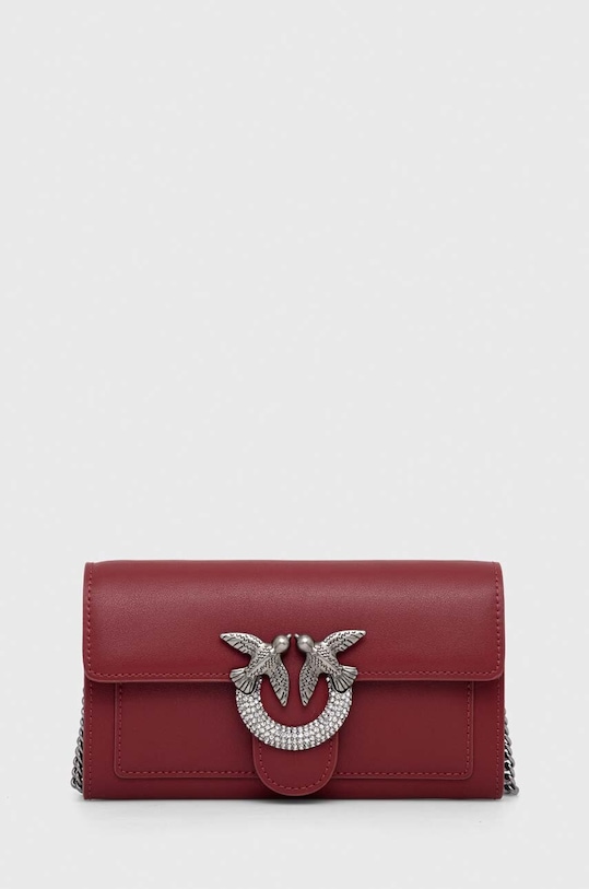 Pinko poseta piele curea detasabila burgundia 100062.A10I
