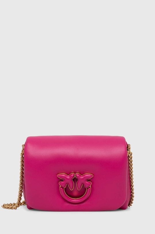 Кожаная сумочка Pinko розовый 101584.A10F