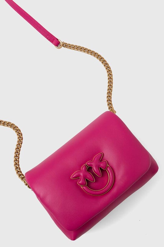 Кожаная сумочка Pinko розовый 101584.A10F