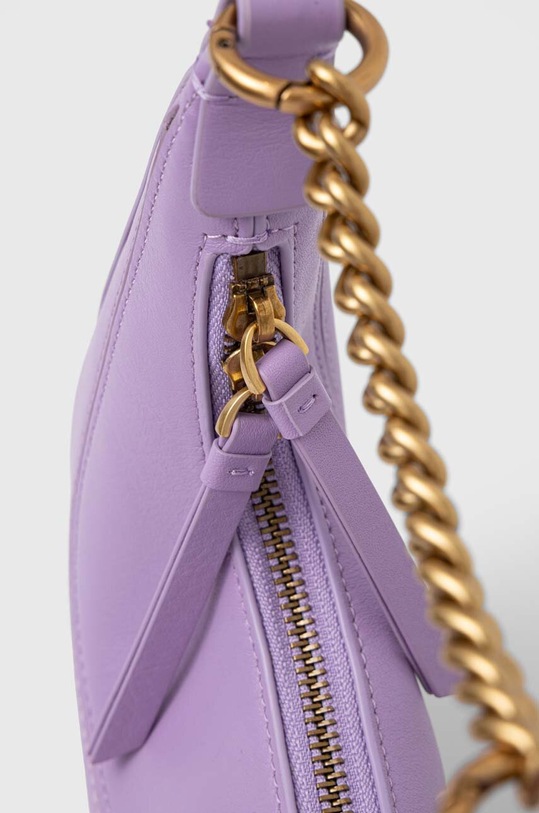 Kožená kabelka Pinko 101433.A0QO fialová