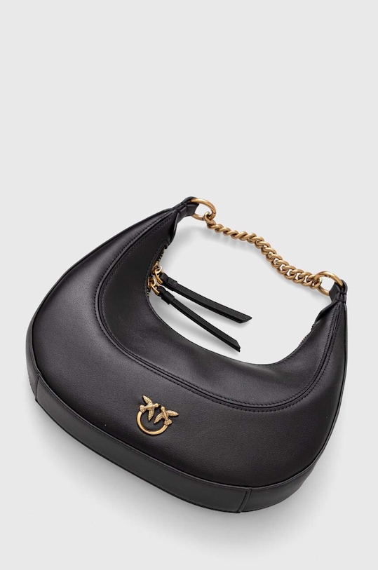Kožená kabelka Pinko přírodní kůže černá 101433.A0QO