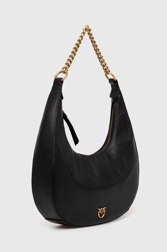 Δερμάτινη τσάντα Pinko 101526.A0QO μαύρο AW23