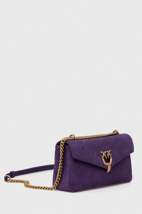 Pinko torebka zamszowa 101750.A0F6 fioletowy AW23