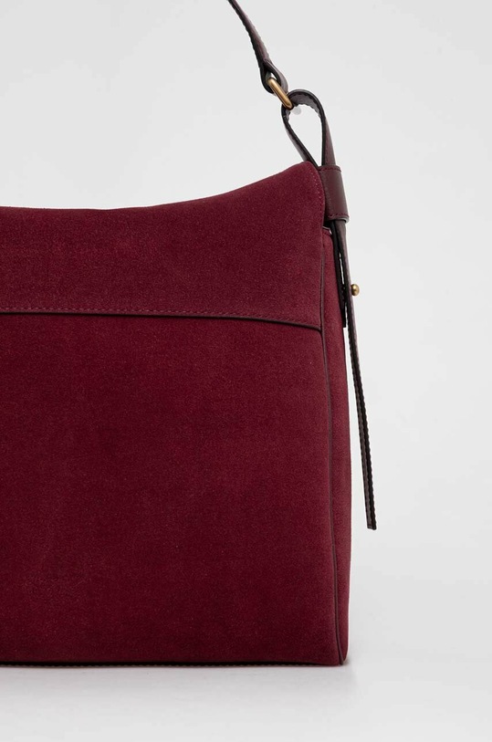 Accesorii Pinko geanta de mana din piele intoarsa 101705.A0F6 burgundia