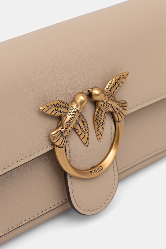 Doplňky Pinko Peněženka dámská kožená 100062.A0F1 béžová