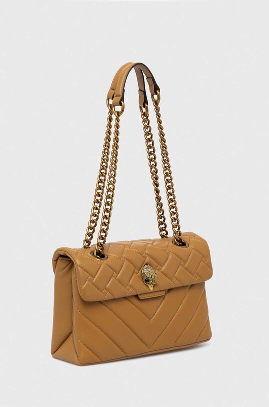 Kožená kabelka Kurt Geiger London 539932109 hnedá AW23