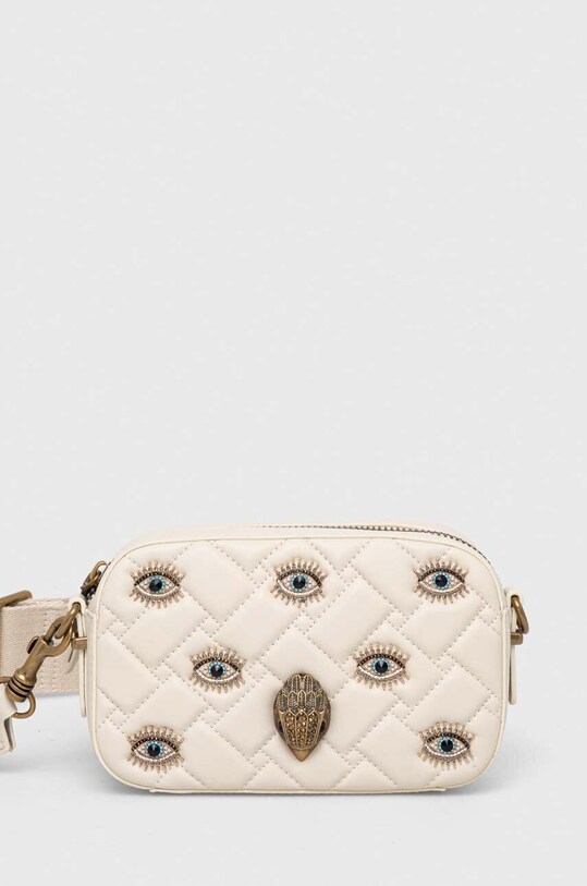 Kurt Geiger London torebka skórzana nie mieści A4 beżowy 628615109