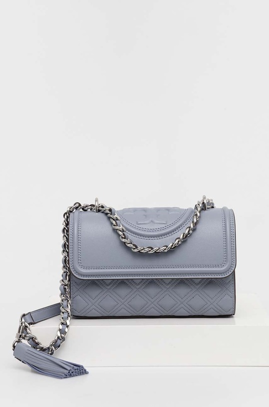 Tory Burch torebka skórzana skóra licowa niebieski 75576.023