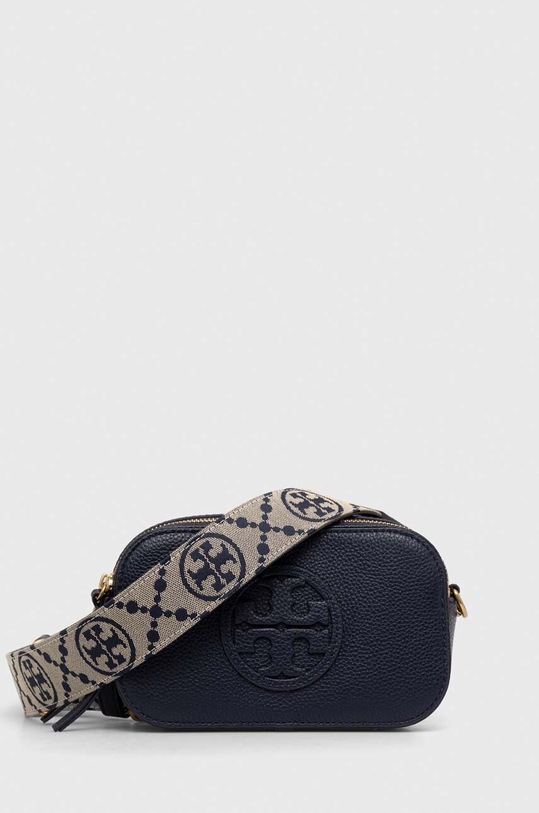 Kožená kabelka Tory Burch Miller Mini přírodní kůže námořnická modř 150153.405