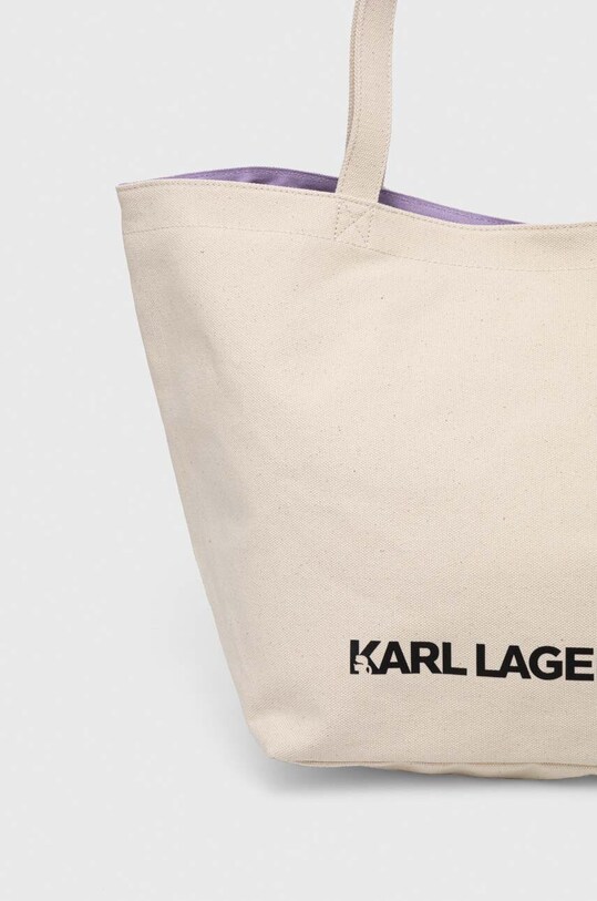 Αξεσουάρ Βαμβακερή τσάντα Karl Lagerfeld 235W3987 μπεζ