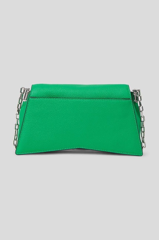 Δερμάτινη τσάντα Karl Lagerfeld πράσινο 235W3016
