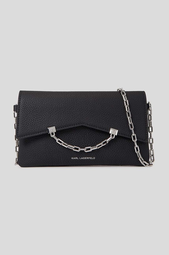 Karl Lagerfeld poseta de piele nu incape in A4 negru 235W3199
