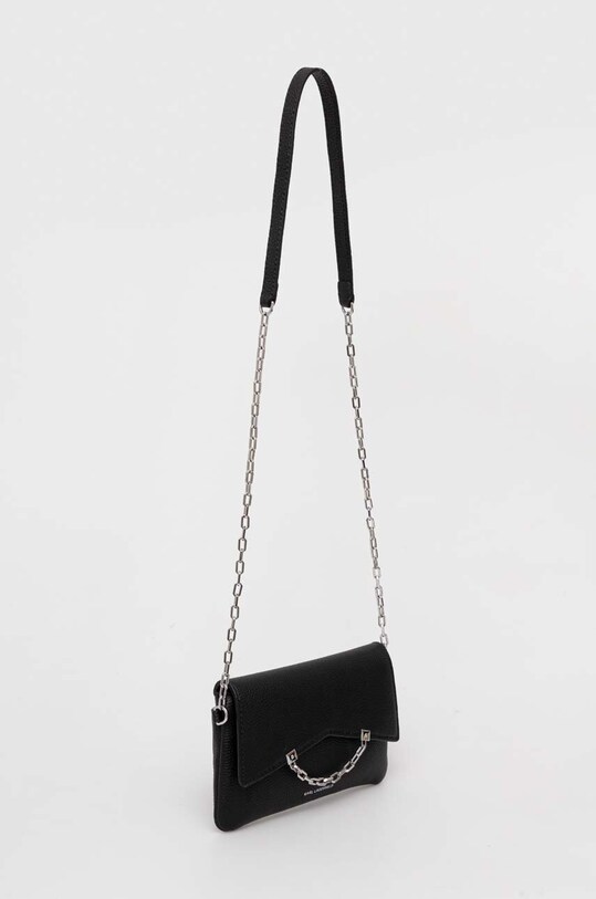 Karl Lagerfeld torebka skórzana 235W3199 czarny AW23