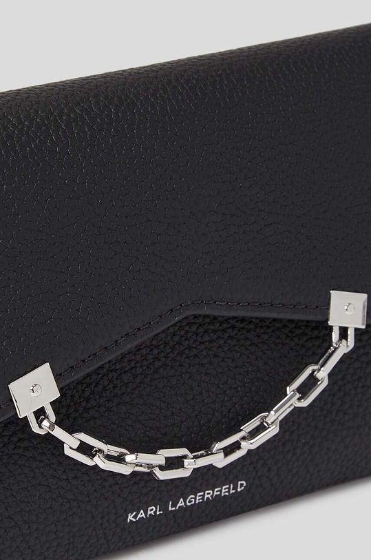 Accesorii Karl Lagerfeld poseta de piele 235W3199 negru