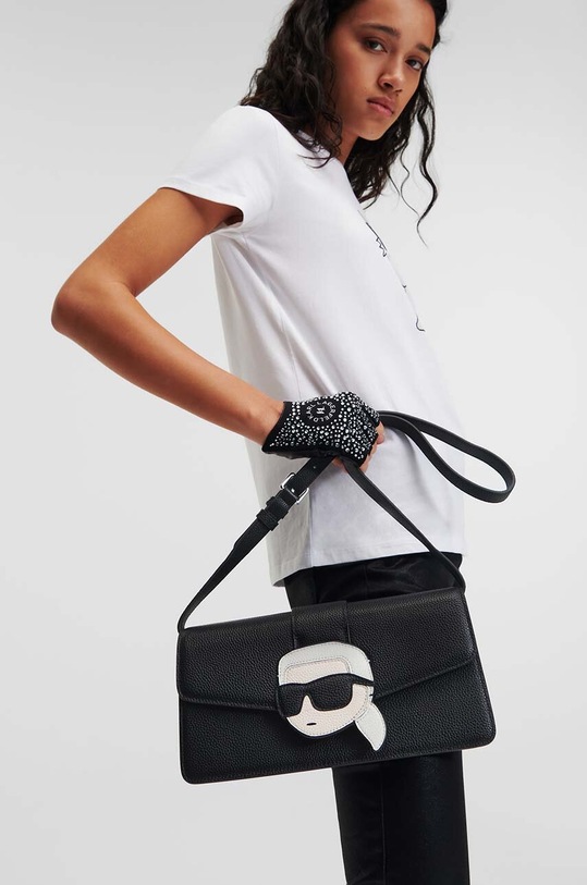 Kožená kabelka Karl Lagerfeld 235W3076