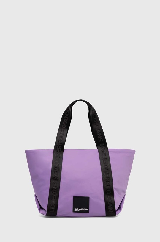 Karl Lagerfeld Jeans torba tekstylny fioletowy 235J3007