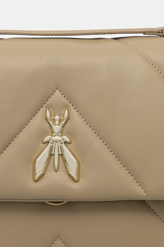 Akcesoria Patrizia Pepe torebka skórzana CBA302.L006 beżowy