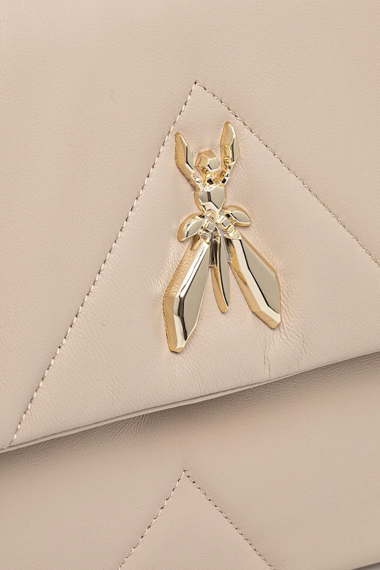 Шкіряна сумочка Patrizia Pepe бежевий CBA302.L006