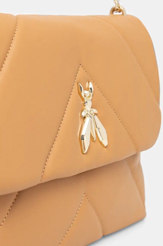 Кожаная сумочка Patrizia Pepe бежевый CBA302.L006