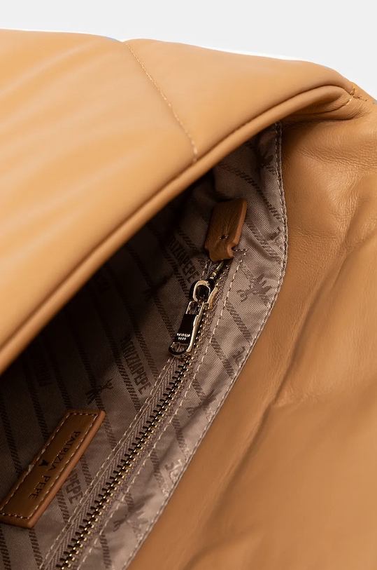 Кожаная сумочка Patrizia Pepe CBA302.L006 бежевый