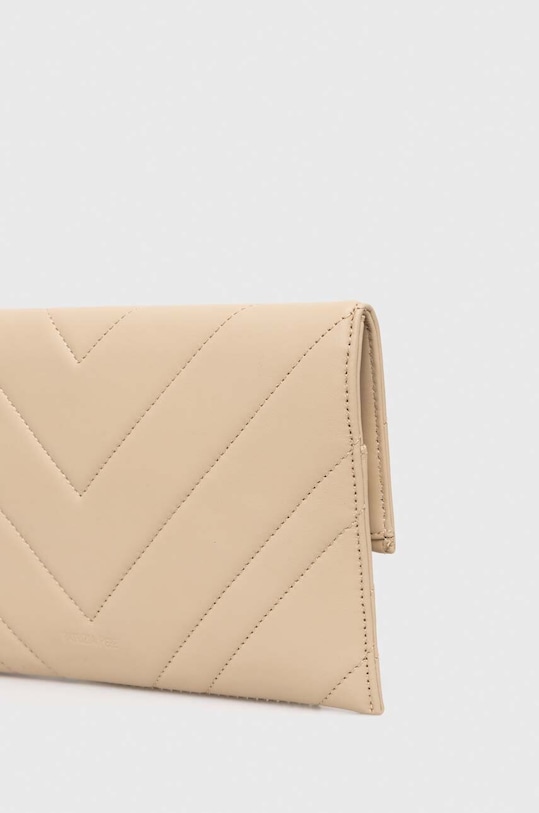 Patrizia Pepe bőr borítéktáska bézs 8B0105.L004