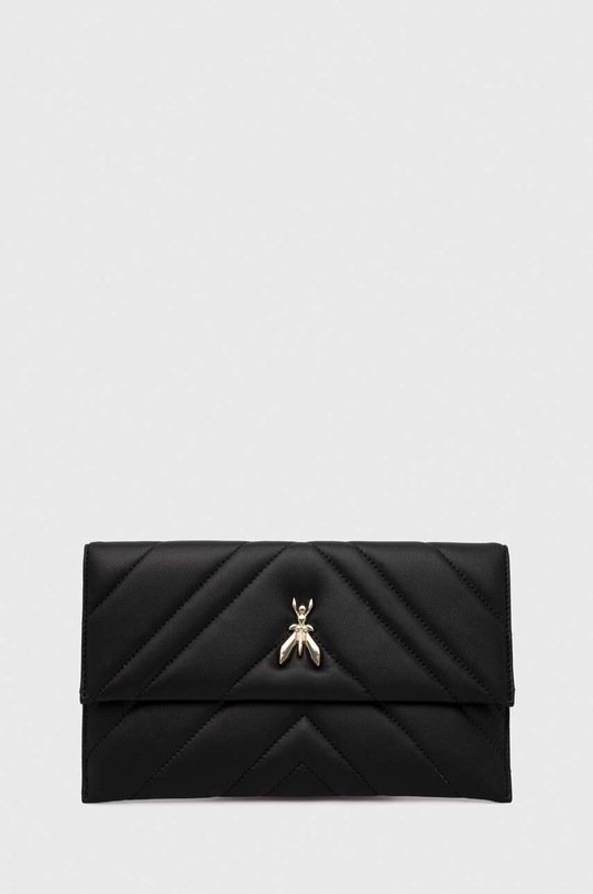 Patrizia Pepe kopertówka skórzana nie mieści A4 czarny 8B0105.L004