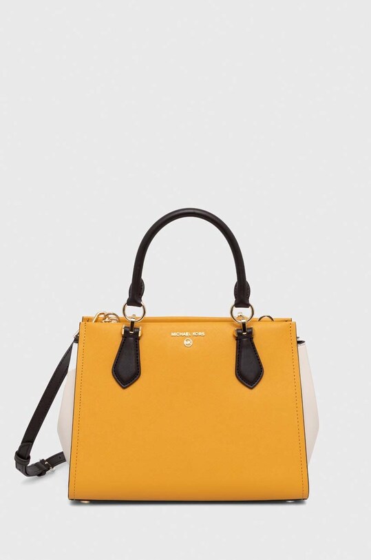 MICHAEL Michael Kors torebka skórzana skóra licowa żółty 30R3G6AS2T