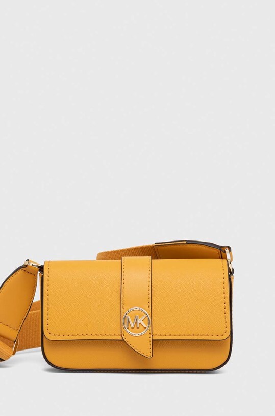 Usnjena torbica MICHAEL Michael Kors Ne ustreza A4 rumena 32S3GGRC1L
