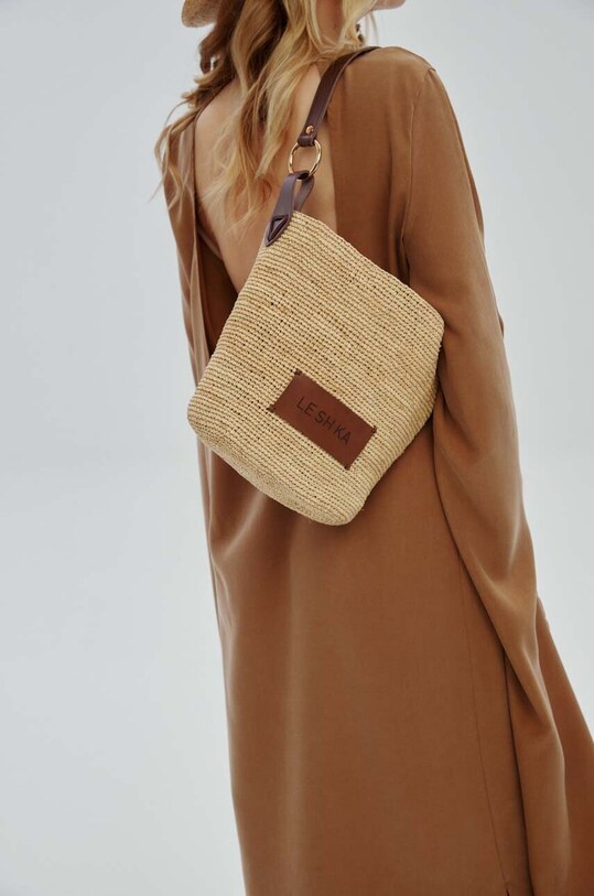 Τσάντα από ραφιά LE SH KA headwear Summer Bag SummerBag1 μπεζ AW23