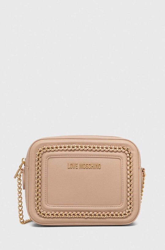 Love Moschino torebka aplikacja beżowy JC4034PP1HLN0609