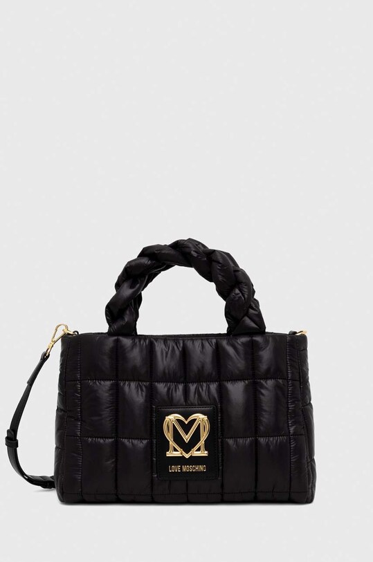 Τσάντα Love Moschino απομίμηση λείου δέρματος μαύρο JC4137PP1HLJ100A