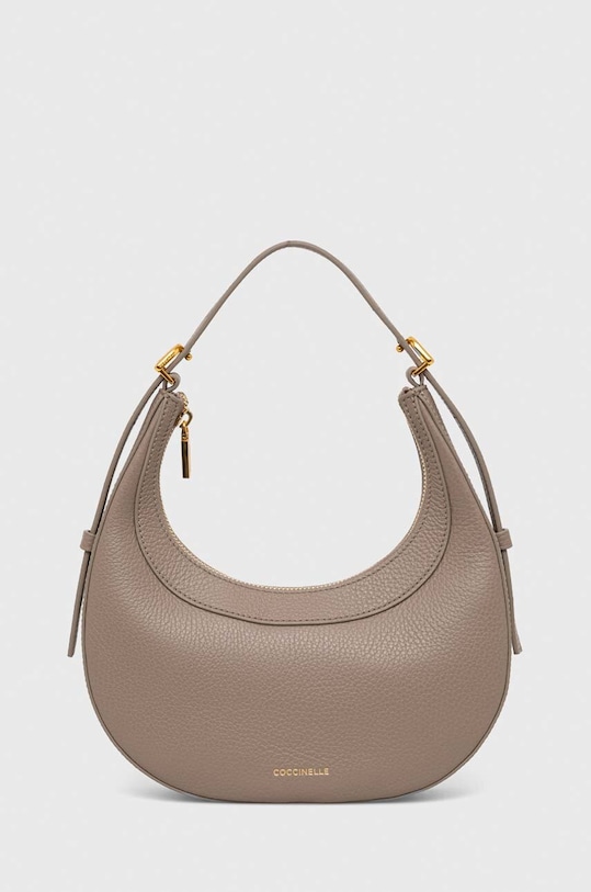 Coccinelle torebka skórzana skóra licowa beżowy E5.PIP.53.01.01