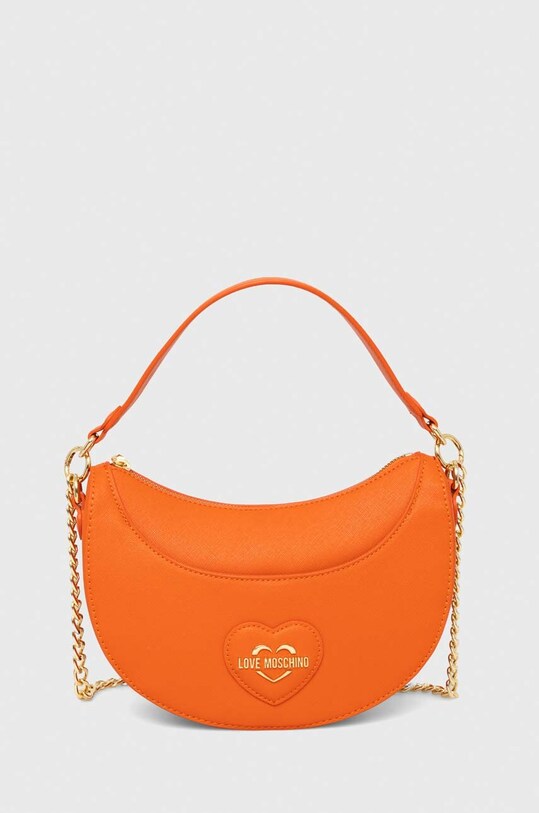 Torba Love Moschino imitacija zrnate kože narančasta JC4262PP0HKL0453