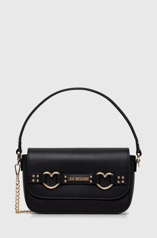 Torba Love Moschino imitacija zrnate kože crna JC4238PP0HK1100A