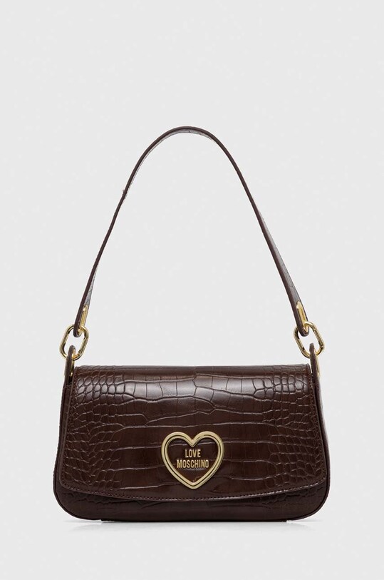 Torba Love Moschino bez uzorka smeđa JC4176PP0HKC0301