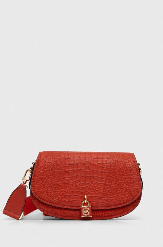 Δερμάτινη τσάντα MICHAEL Michael Kors λείο δέρμα κόκκινο 30F3GIMM8E