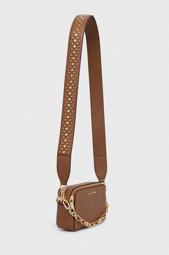 Akcesoria MICHAEL Michael Kors torebka skórzana 32F3GJ6C1L brązowy
