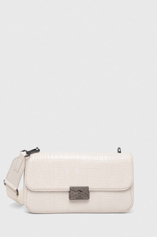 Τσάντα United Colors of Benetton απομίμηση λείου δέρματος λευκό 6HKVUY029.674