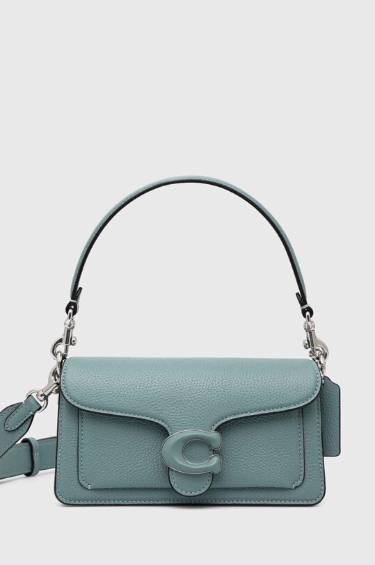 Кожаная сумочка Coach Tabby Shoulder Bag 20 кожа голубой CM543