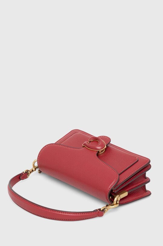 Akcesoria Coach torebka skórzana Tabby Shoulder Bag 20 CM543 bordowy