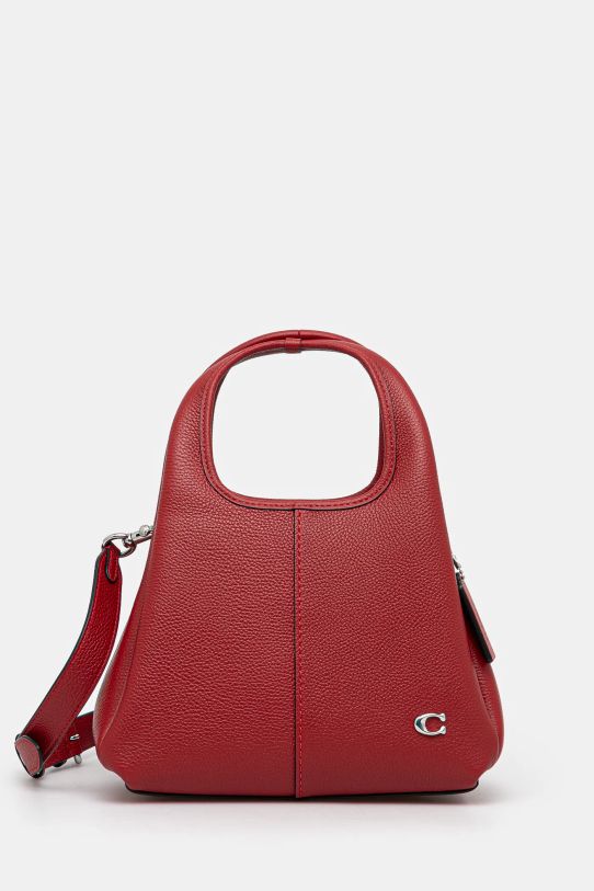 Coach leather handbag detachable strap red CM545