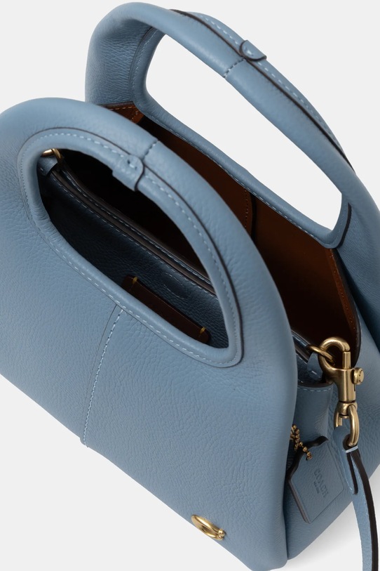 Coach poseta de piele CM545 albastru