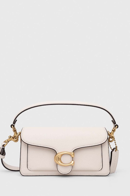 Kožená kabelka Coach Tabby přírodní kůže béžová CM546