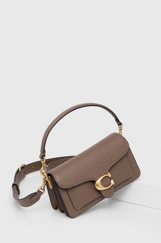 Δερμάτινη τσάντα Coach Tabby CM546 καφέ AA00