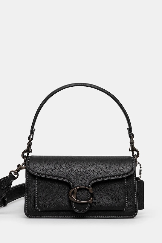 Δερμάτινη τσάντα Coach Tabby λείο δέρμα μαύρο CM546