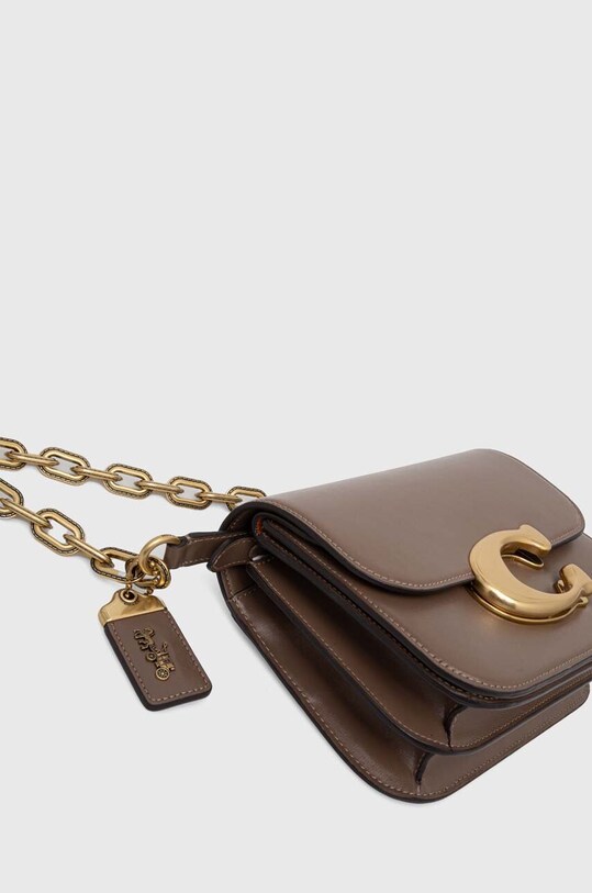 Шкіряна сумочка Coach LUX IDOL CM557 сірий AW23