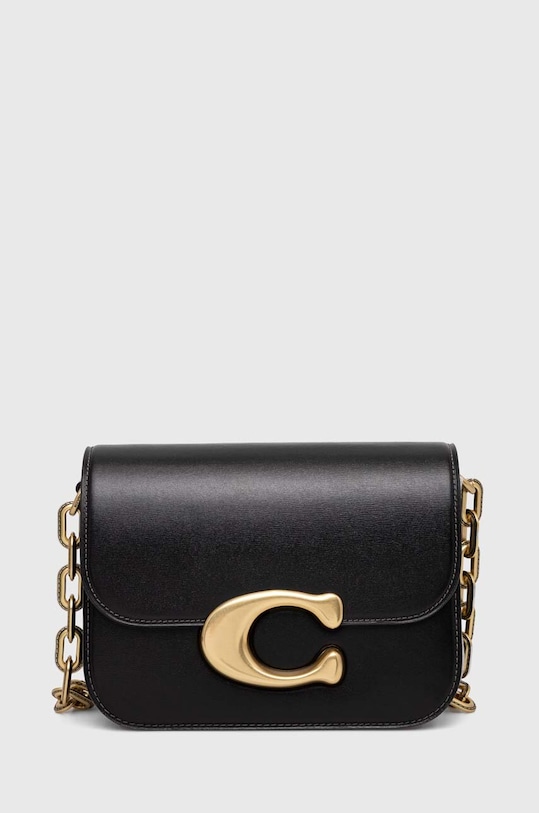 Coach torebka skórzana LUX IDOL skóra licowa czarny CM557